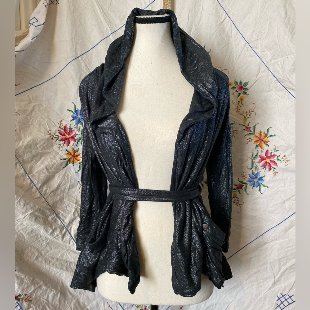 SOLD! VINTAGE Y2K JUICY COUTURE SPARKLE HOODIE CARDIGAN